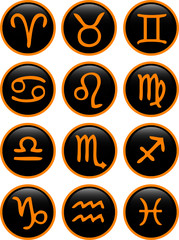 Zodiac Icons set
