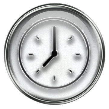 recommend clip art: clock icon grey, isolated on white background.