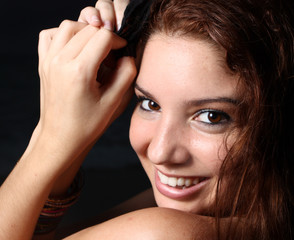 Obraz premium Beautiful young female