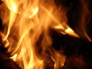 Flames or fire for background