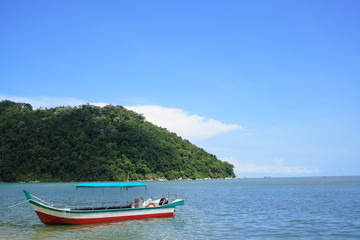Fototapeta na wymiar Penang National Park And Boat