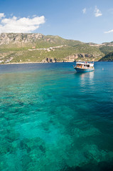 Clear waters of the Turkish Mediterranean near the town of Kas.