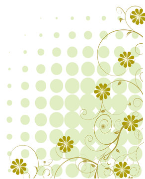 floral verte de poid