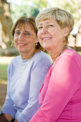 two elderly women