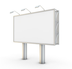 Obraz premium Blank billboard. 3D generated image.