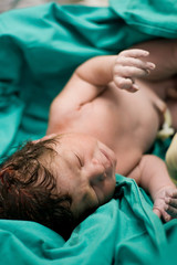 newborn baby in hospital
