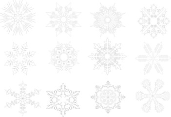 snowflake contours