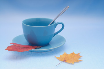 Autumn leaves - teacup