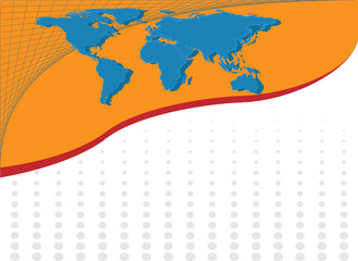 Abstract background with map from http://visibleearth.nasa.gov/