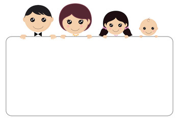 Famille pancarte