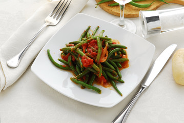 Fagiolini in rosso - Contorno - Cucina della Toscana