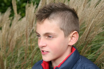 Child looking at view