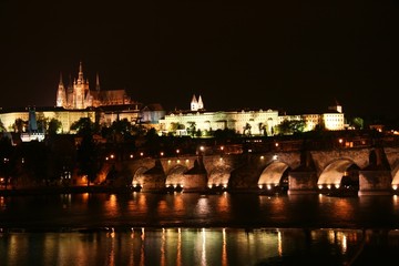 Prague by night