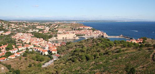Fototapeta na wymiar Panoramique de collioure