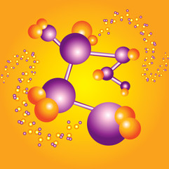 molecule and science illustration