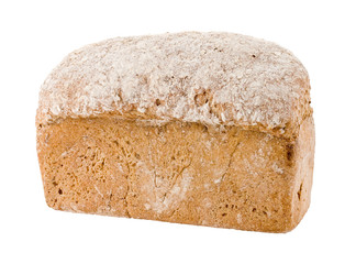 Loaf of home made whole grain bread