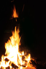 Fototapeta premium grosser Lagerfeuer