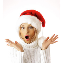 surprised Santa Claus