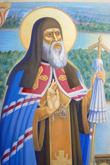Obraz premium Fresco. Saint Michael's Golden-Domed Cathedral in Kiev, Ukraine
