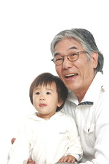 grandfather and granddaughter