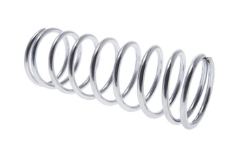 Metal Coil on Isolated White Background