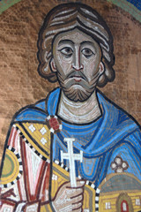 Fresco. Saint Michael's Golden-Domed Cathedral in Kiev, Ukraine