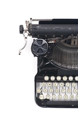 typewriter on white............