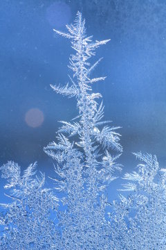 close-up of ice, very shallow DOF!