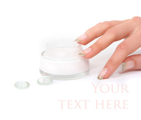 woman caring for her hands