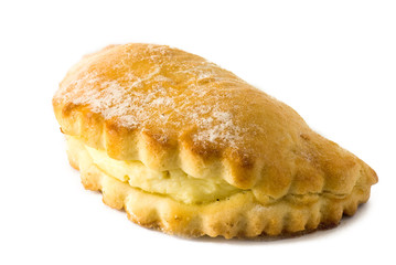 crisp more fresh pastry on a white background