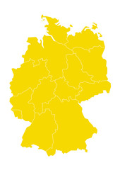 Obraz premium Deutschland Karte