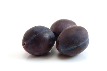 plum isolated on the white background