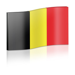 3D Belgium flag