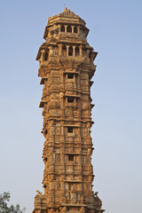 Fototapeta na wymiar Zwycięstwo Wieża starożytnej hinduskiej