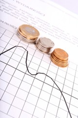 Money and chart