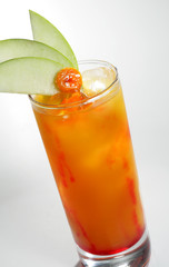 Alcoholic Cocktail made of Liqueur, Rum, Pineapple Juice