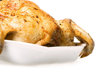 chicken isolated on white background