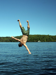 Man diving