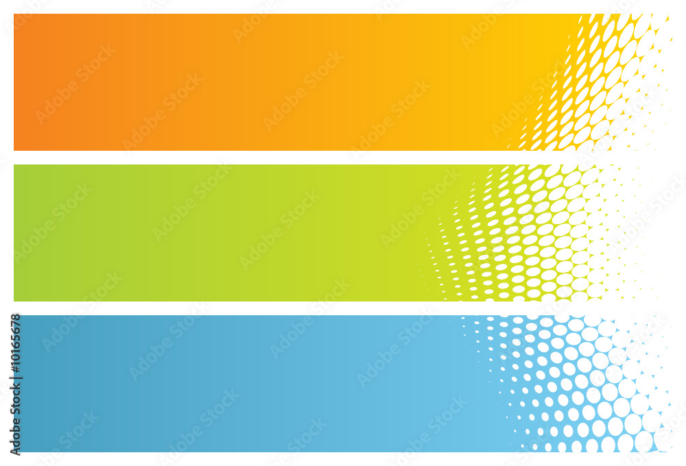 Wall mural abstract banners (headers), vector illustration