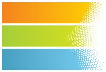 abstract banners (headers), vector illustration