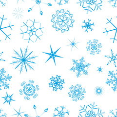 snowfall seamless vector