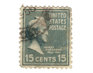 Old postage stamp from USA 15 cents