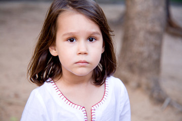 a little serious girl © oksanaguseva