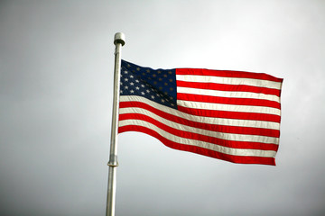 drapeau américain lumineux