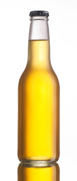 Non-glossy White Beer Bottle