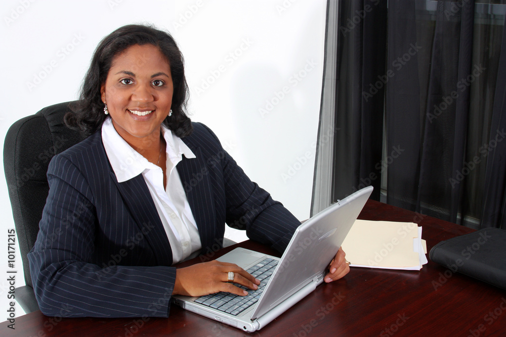 Canvas Prints Woman in an office who is ready to work