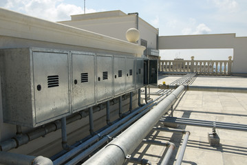 Obraz premium tecnology on the roof