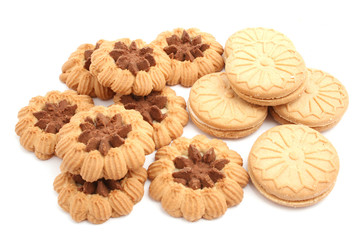 tasty biscuit isolated on white