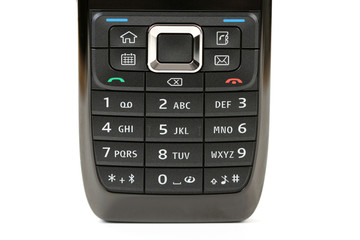 close-ups od mobile phone - isolated on white