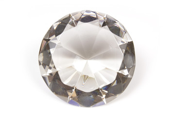 Diamond isolated on a white studio background